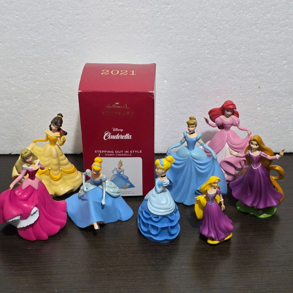 Disney Princess Assorted Figurines Lot of 8